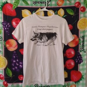 Corgi dog Hot Topic women's tee 100% cotton size small